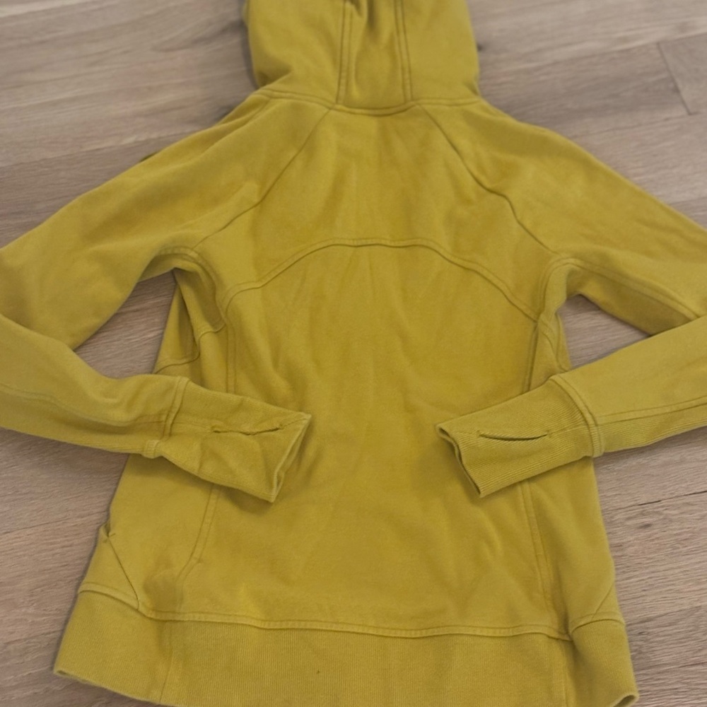 Athleta Mustard Yellow Women's Hoodie - Picture 3 of 6